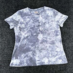 Mondetta Tie‎ Dye T-Shirt Performance Luxury Gray Short Sleeve Top Large